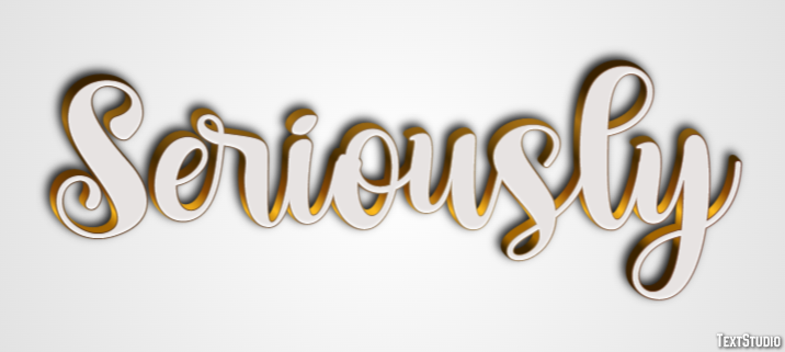 Seriously Text Effect