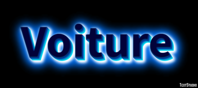Voiture Effet de texte