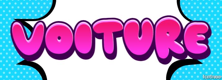 Voiture Effet de texte