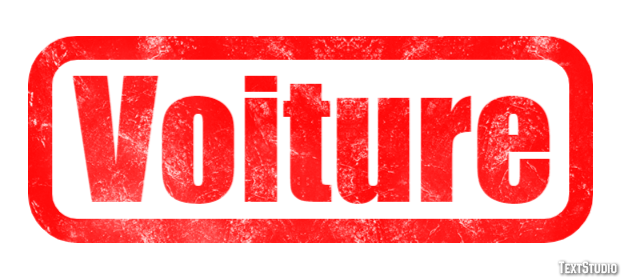 Voiture Effet de texte