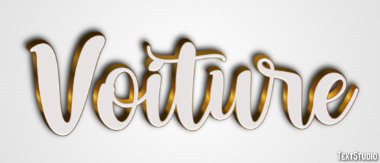 Voiture Effet de texte