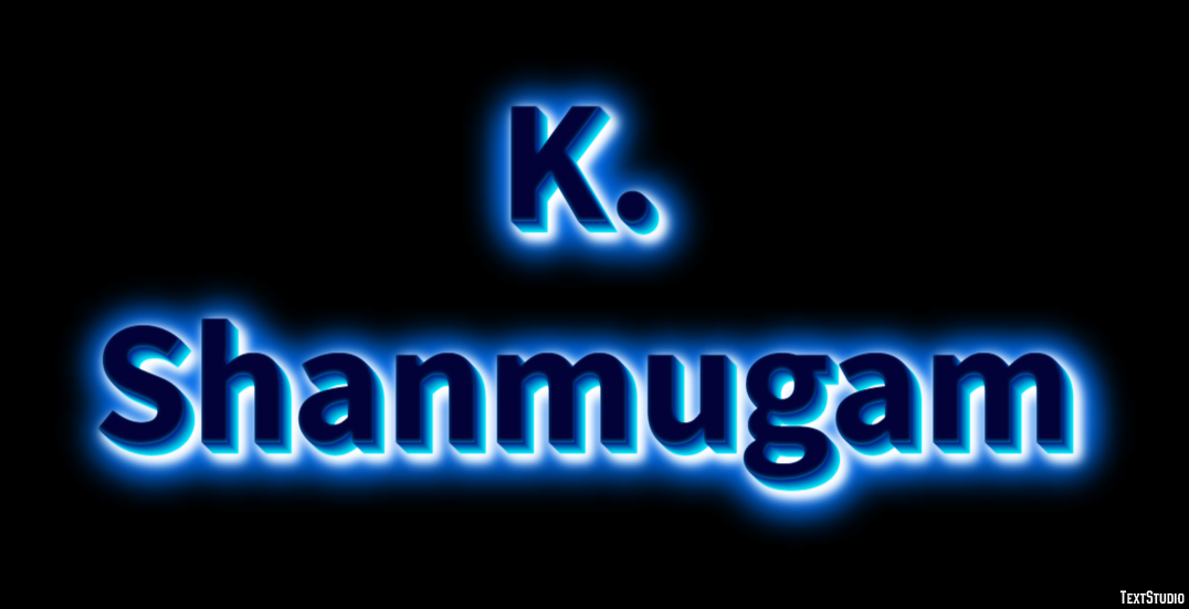 K. Shanmugam Efecto de Texto