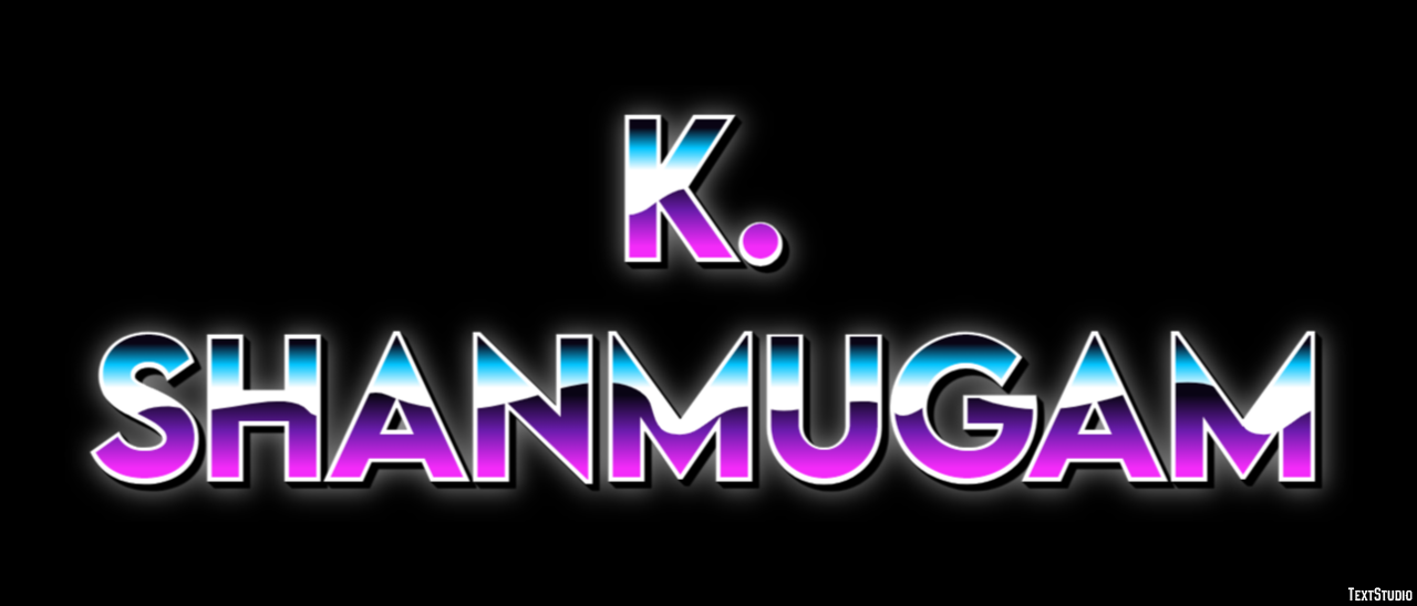 K. Shanmugam Text Effect