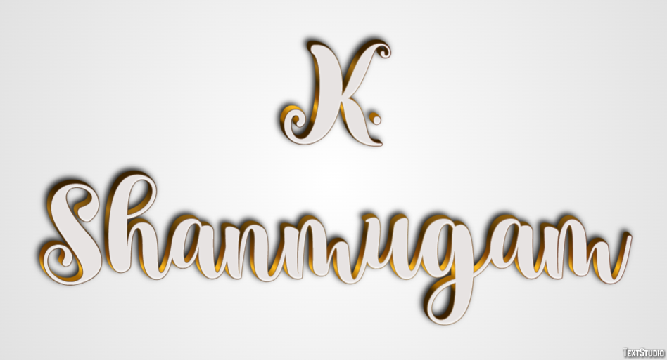 K. Shanmugam Efeito de texto
