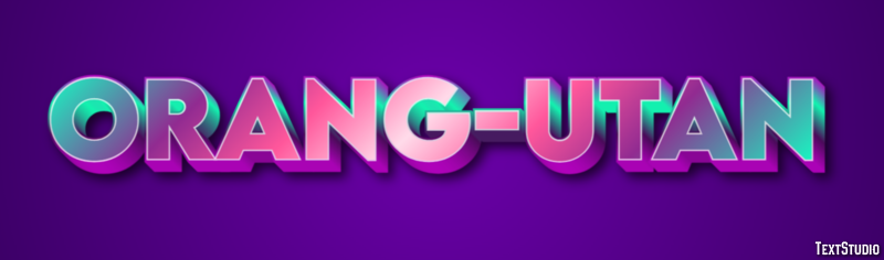Orang-Utan Texteffekt