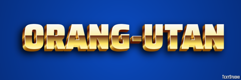 Orang-Utan Texteffekt