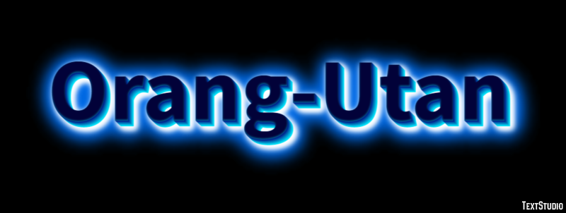 Orang-Utan Texteffekt