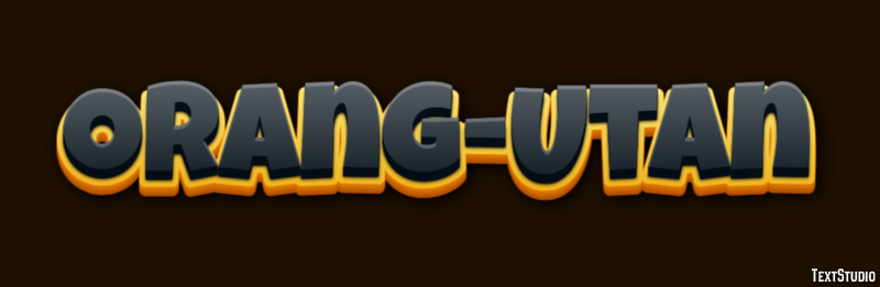 Orang-Utan Texteffekt