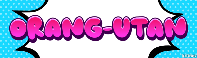 Orang-Utan Texteffekt
