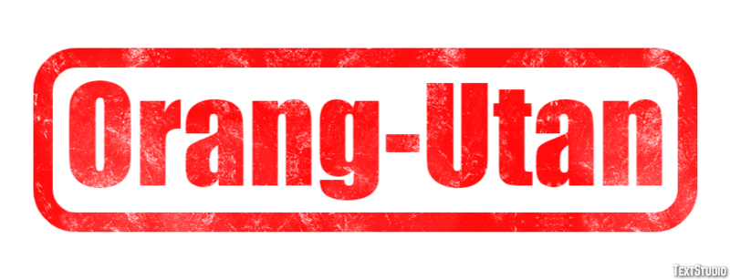 Orang-Utan Texteffekt