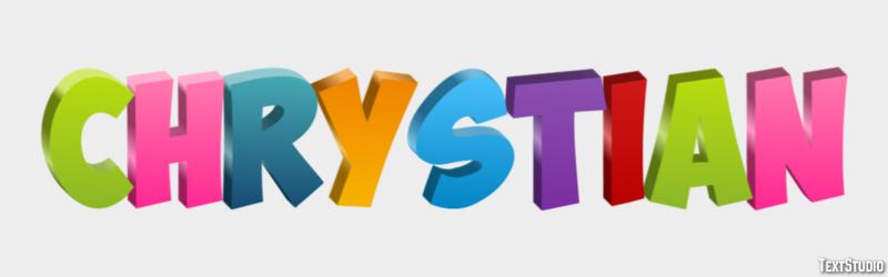 Chrystian Efecto de Texto