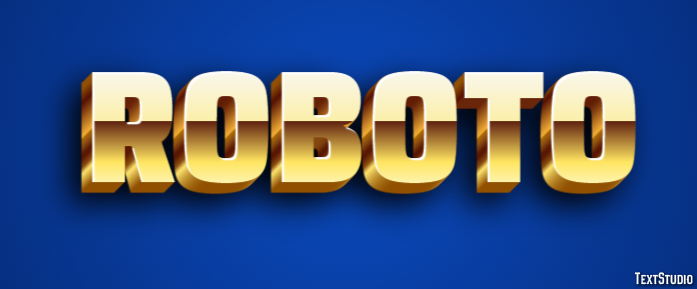 Roboto Effet de Texte