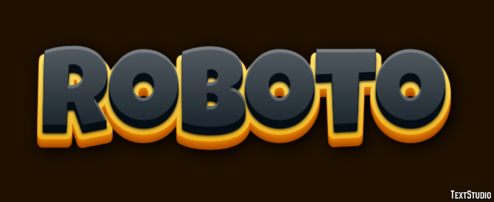 Roboto テキスト効果