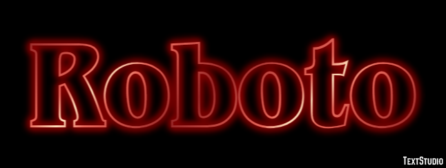 Roboto テキスト効果