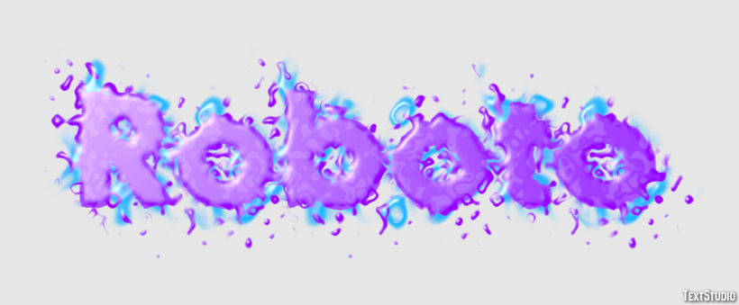 Roboto Effet de Texte