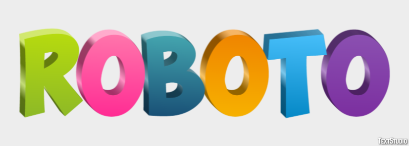 Roboto テキスト効果