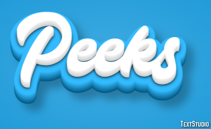 Peeks テキスト効果