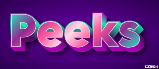 Peeks テキスト効果