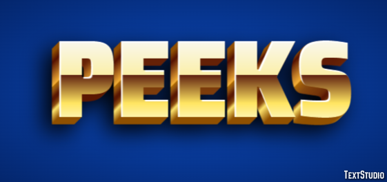 Peeks テキスト効果