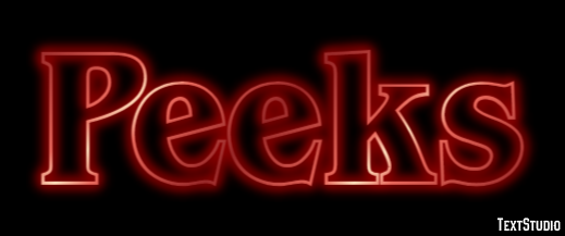 Peeks テキスト効果