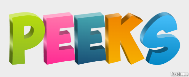 Peeks テキスト効果
