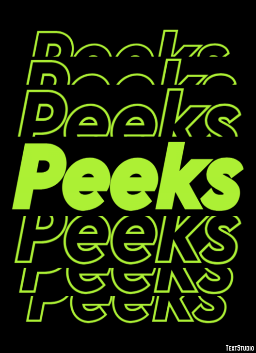 Peeks テキスト効果
