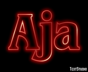 Aja Text Effect
