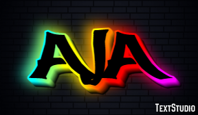 Aja Text effect