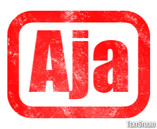 Aja Эффект текста