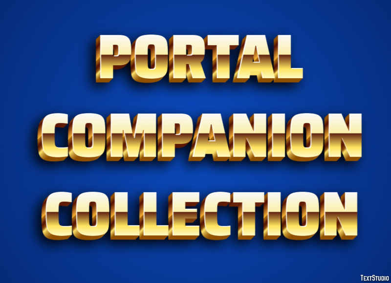 Portal Companion Collection Эффект текста