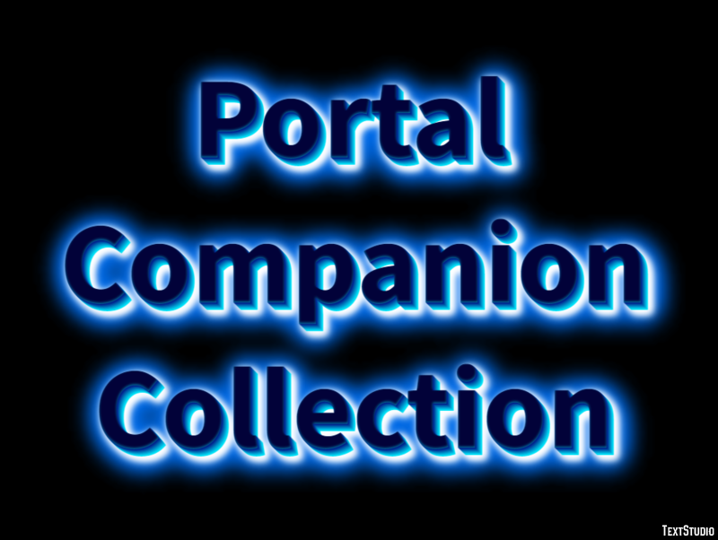 Portal Companion Collection Эффект текста