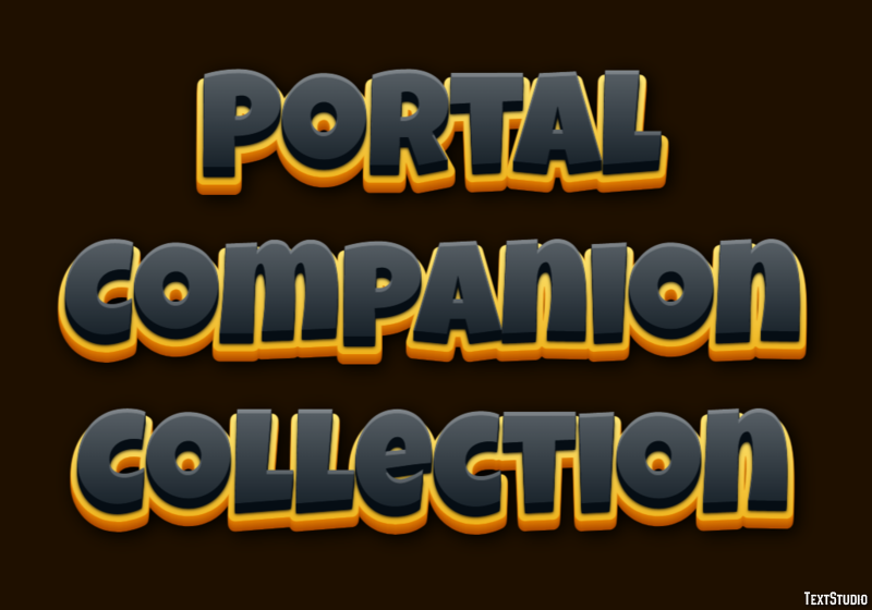 Portal Companion Collection Эффект текста