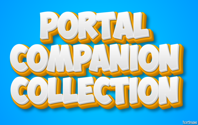 Portal Companion Collection Эффект текста