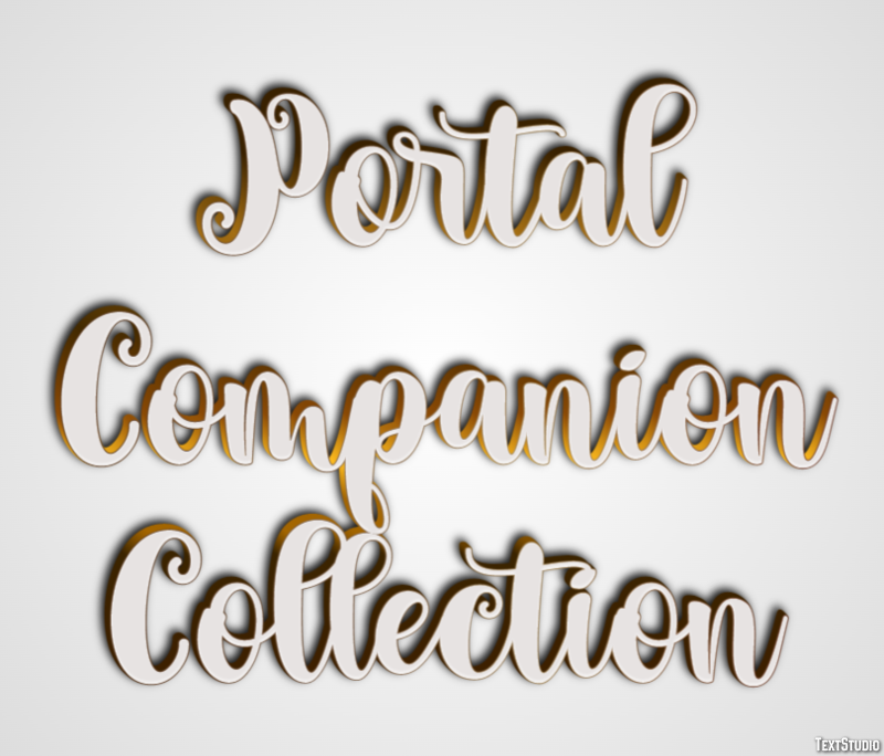 Portal Companion Collection Эффект текста