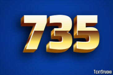 735 Efecto de Texto