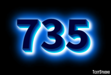735 Text Effect