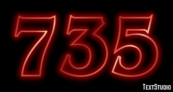735 Efecto de Texto