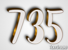 735 Effetto testo