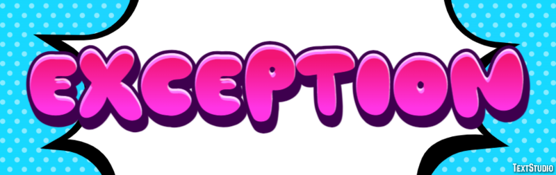Exception Effetto testo