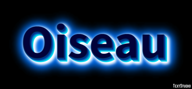 Oiseau Effet de texte