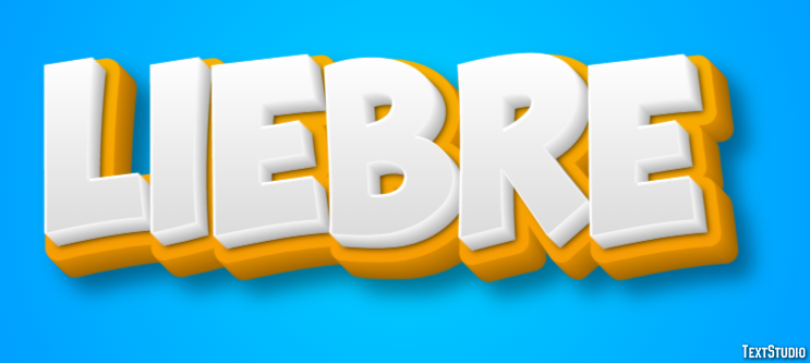 Liebre Efecto de texto