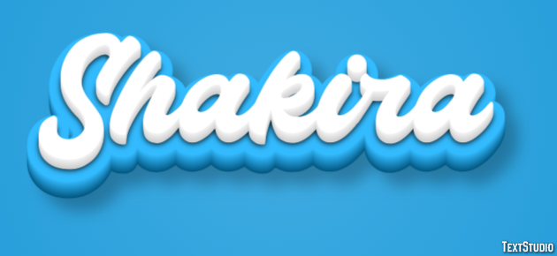 Shakira Efecto de Texto