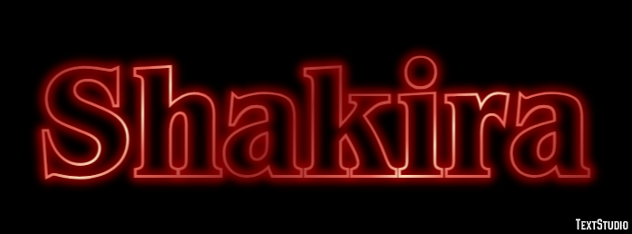 Shakira Efeito de texto