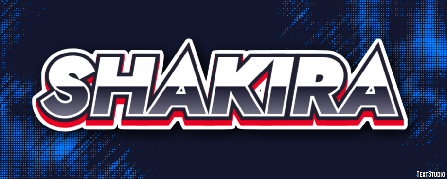 Shakira Text Effect