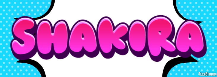 Shakira Text Effect