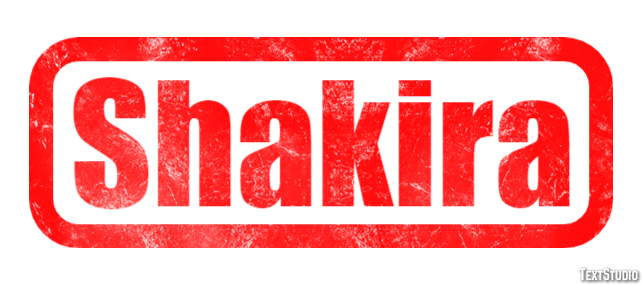 Shakira Efeito do texto