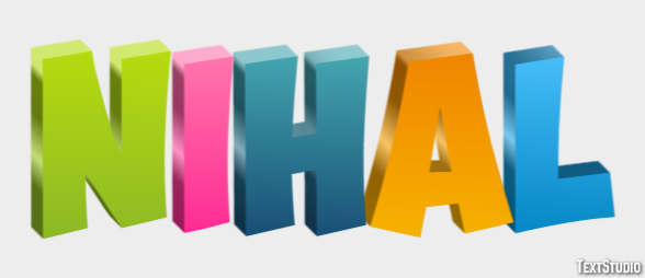 Nihal Texteffekt