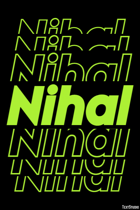 Nihal Texteffekt