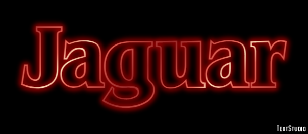Jaguar Text effect