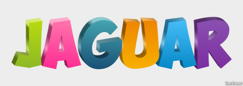 Jaguar Text effect